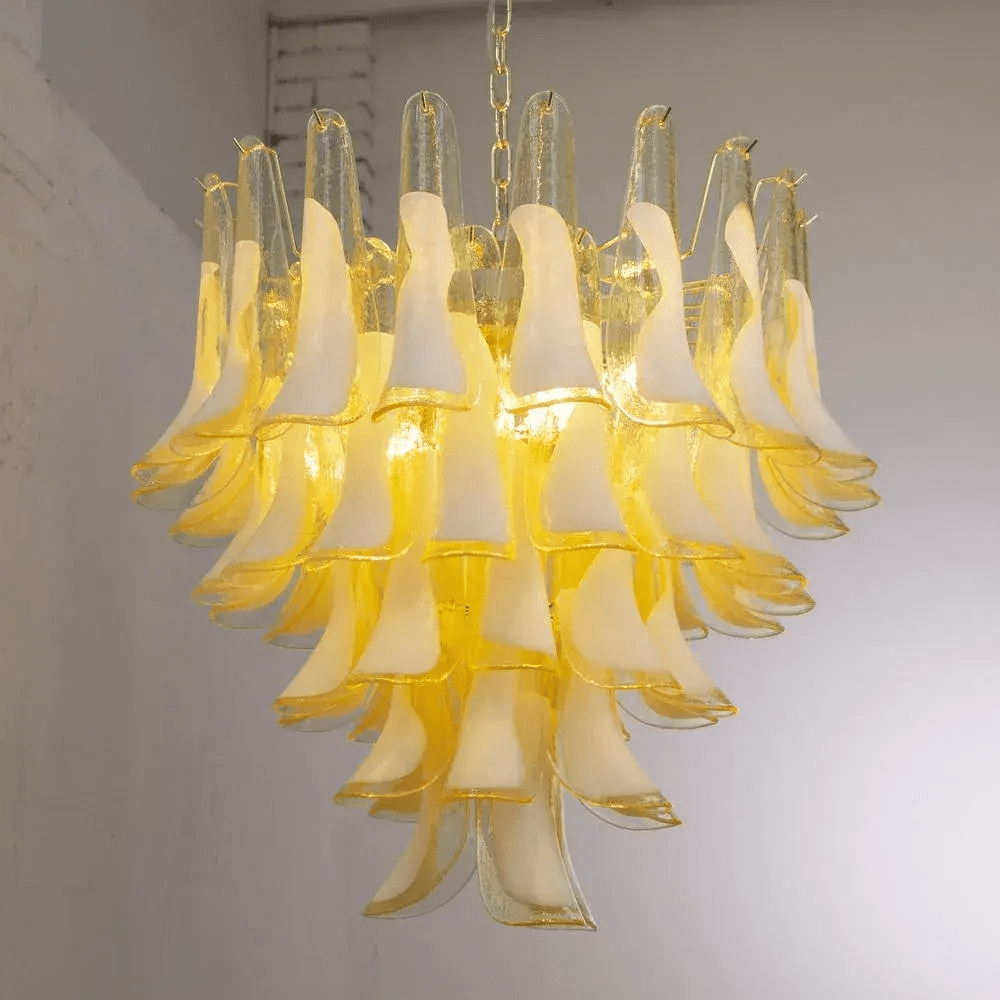 Aurora Lustre Murano Verre Étagé Italien