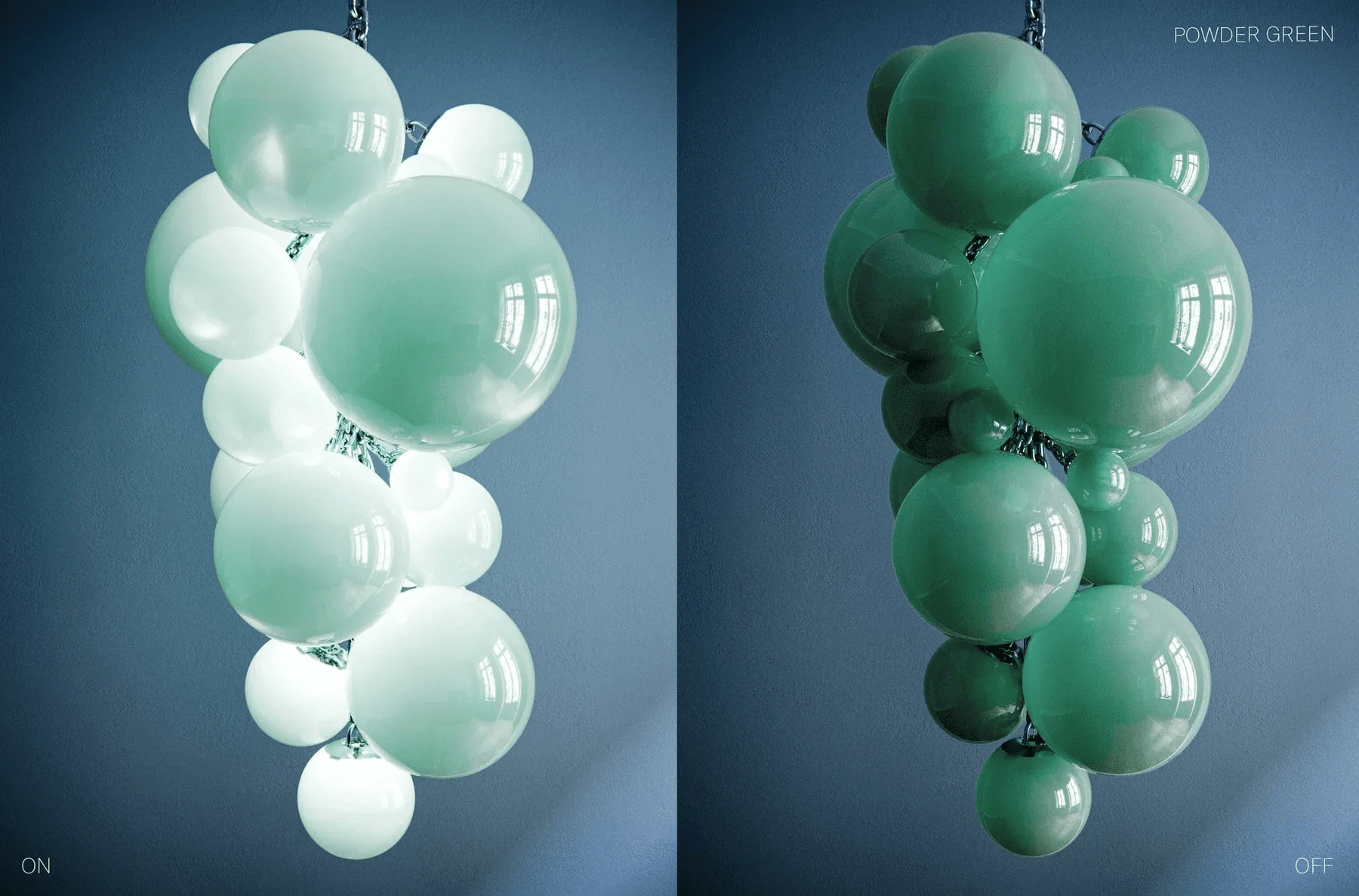 Aurora Lustre En Verre De Murano Grappes De Raisins Art Déco
