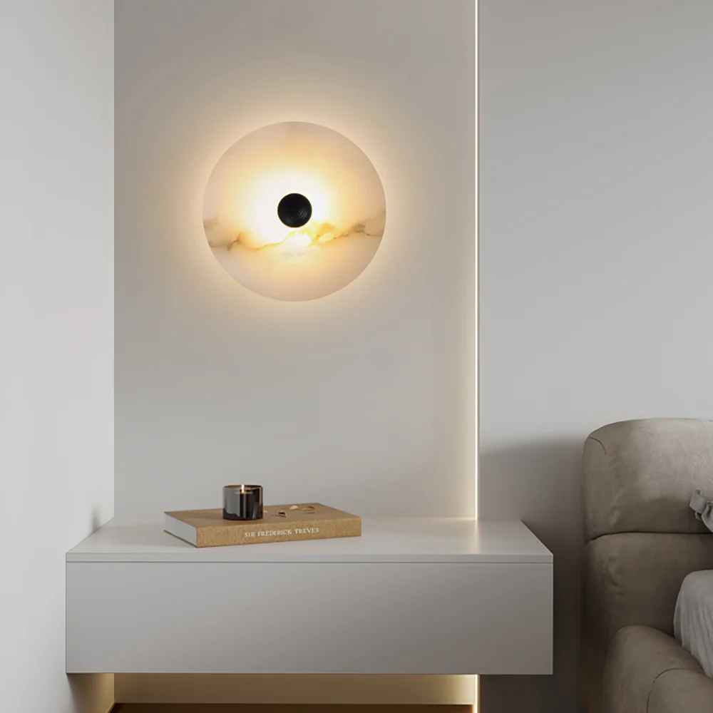 Selene Plafonnier Minimaliste en Albâtre