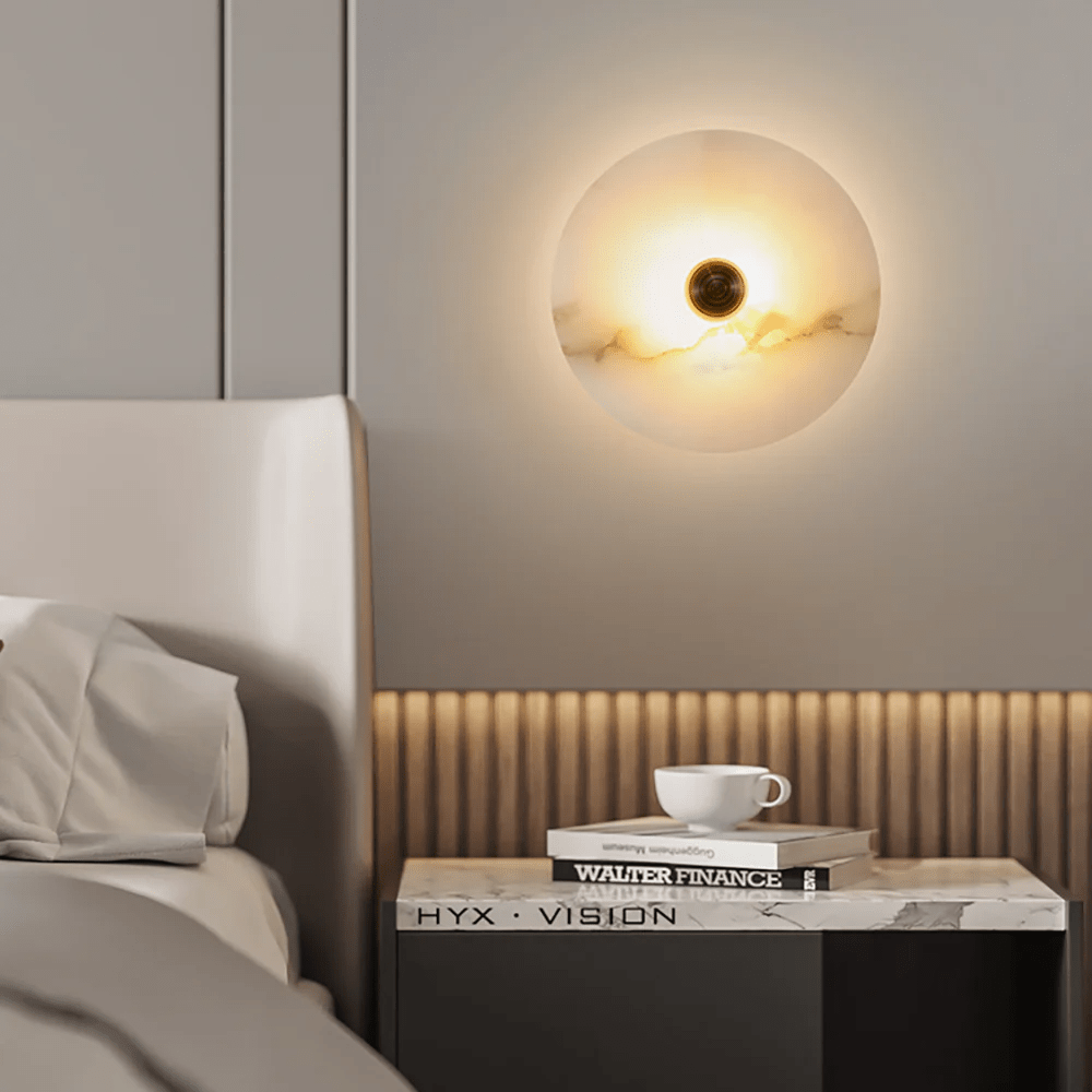 Selene Plafonnier Minimaliste en Albâtre
