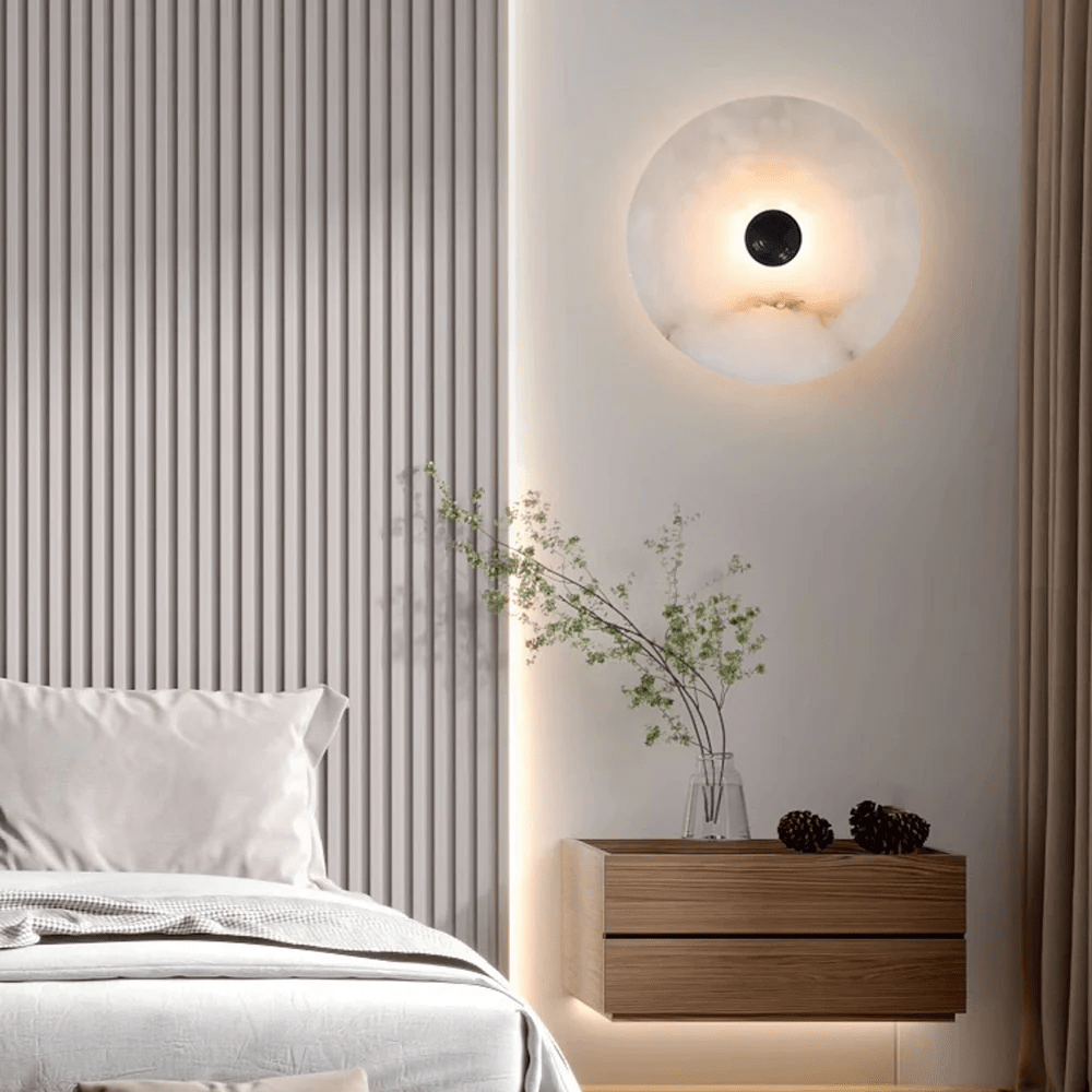 Selene Plafonnier Minimaliste en Albâtre