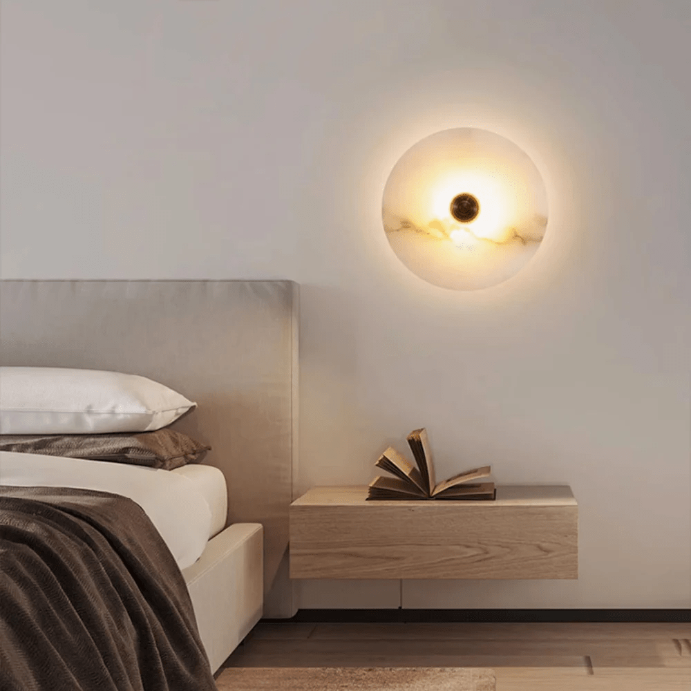 Selene Plafonnier Minimaliste en Albâtre