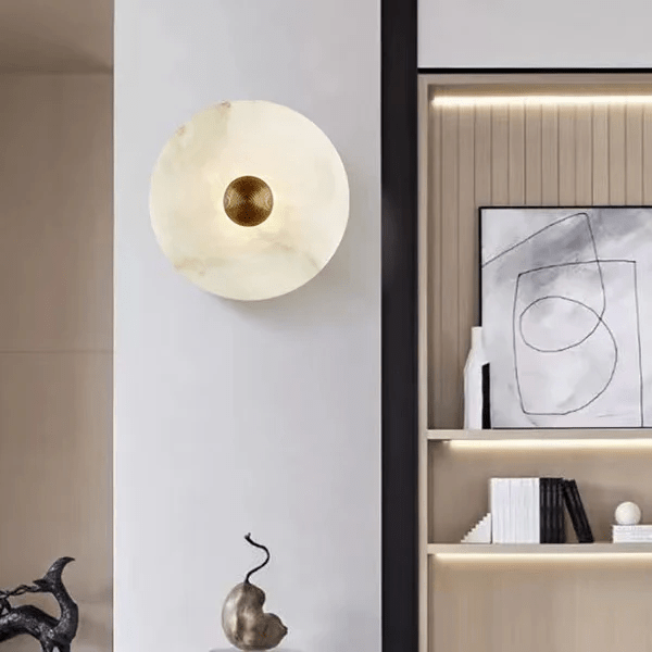 Selene Plafonnier Minimaliste en Albâtre
