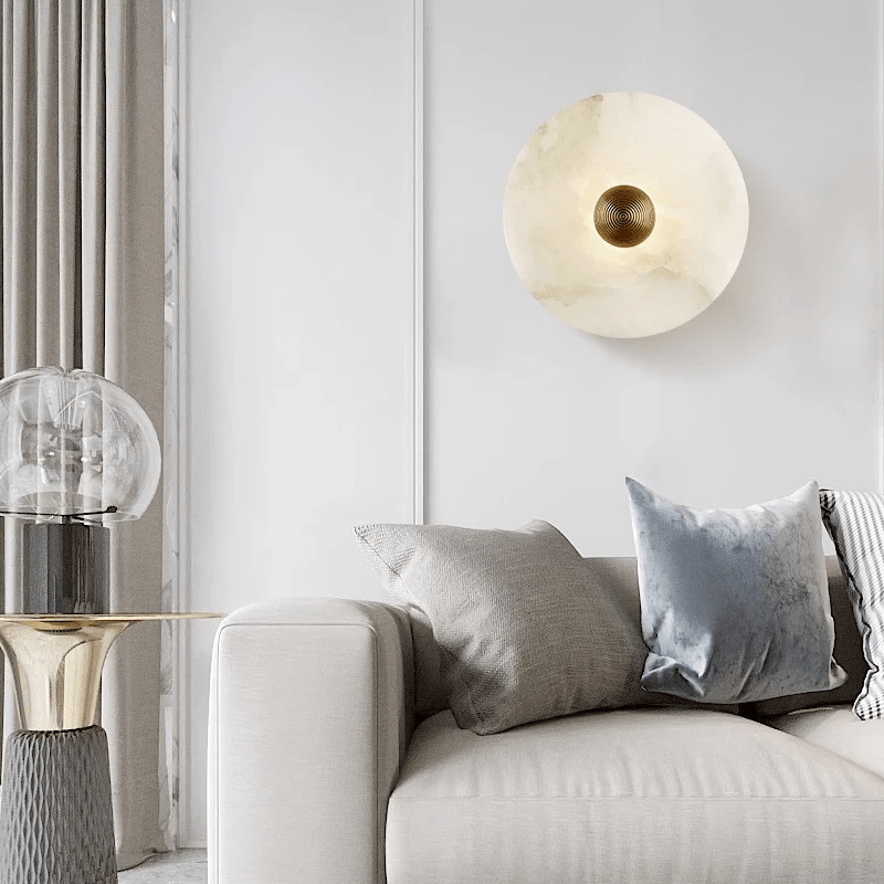 Selene Plafonnier Minimaliste en Albâtre