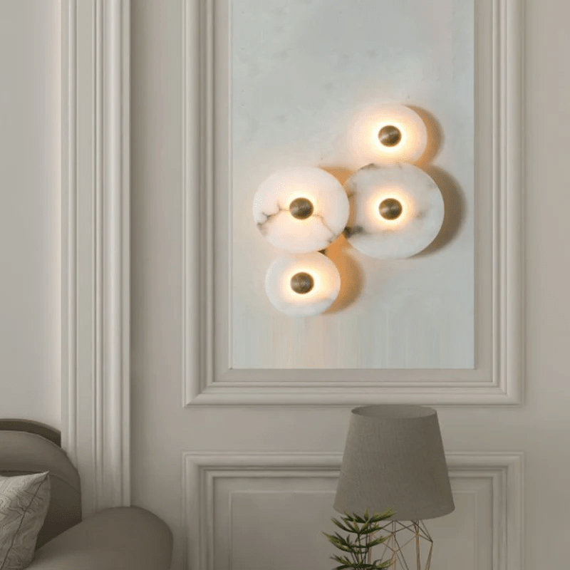 Selene Plafonnier Minimaliste en Albâtre