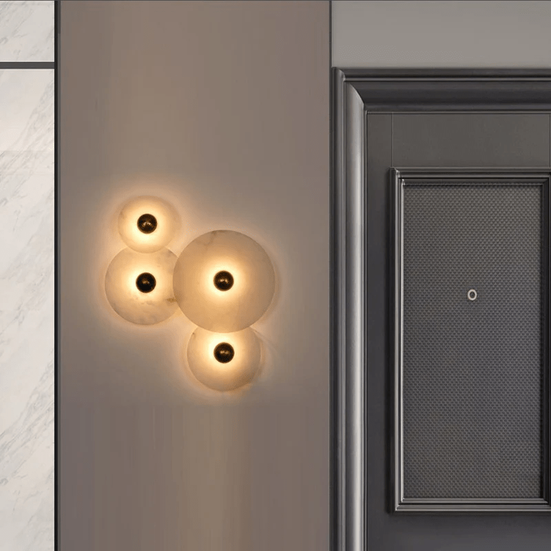 Selene Plafonnier Minimaliste en Albâtre