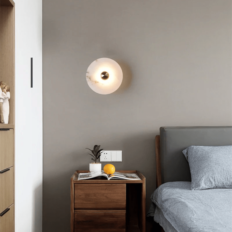Selene Plafonnier Minimaliste en Albâtre