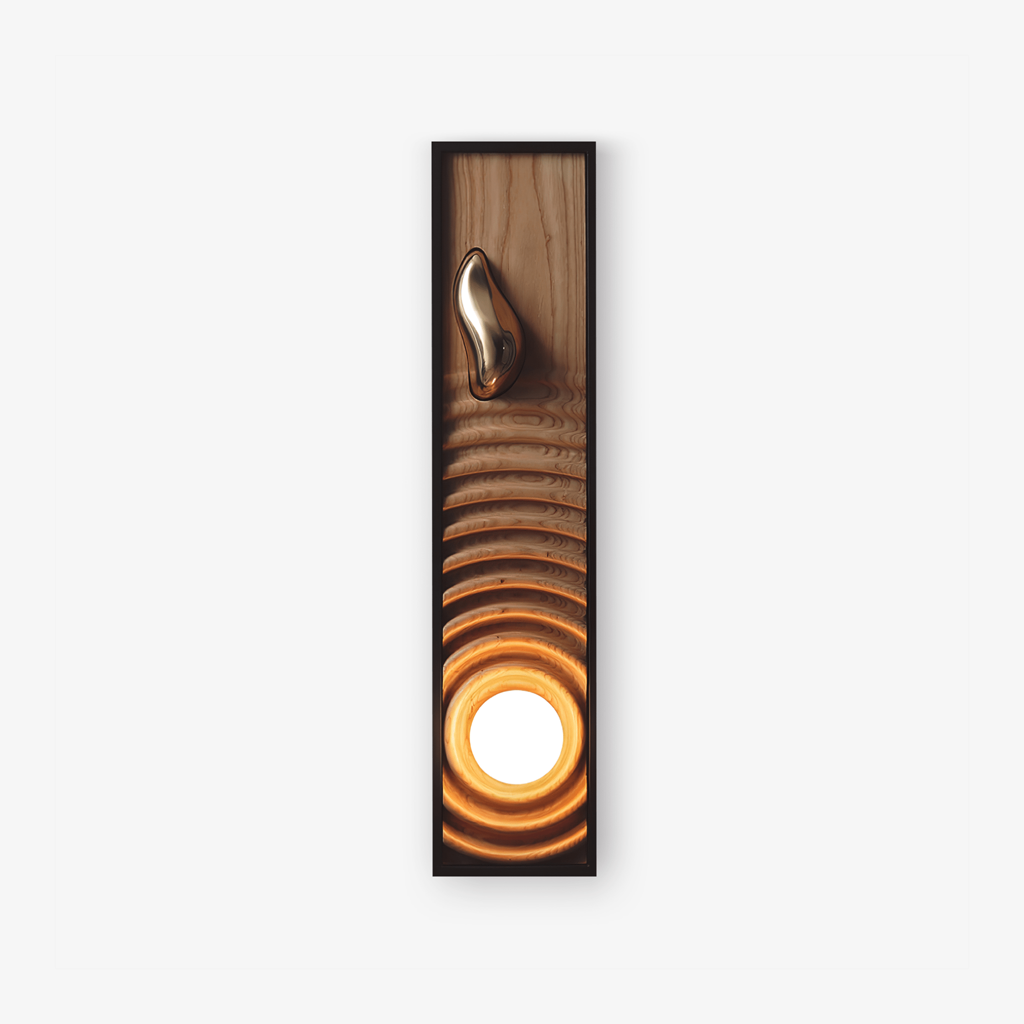 Caleb Applique Murale en Bois Vintage