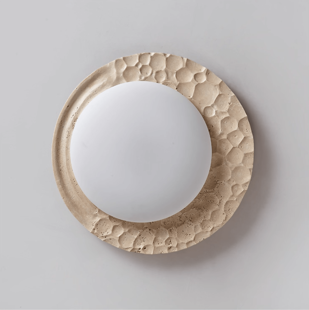 Ivsoris Lumière de Plafond Texturée en Travertin