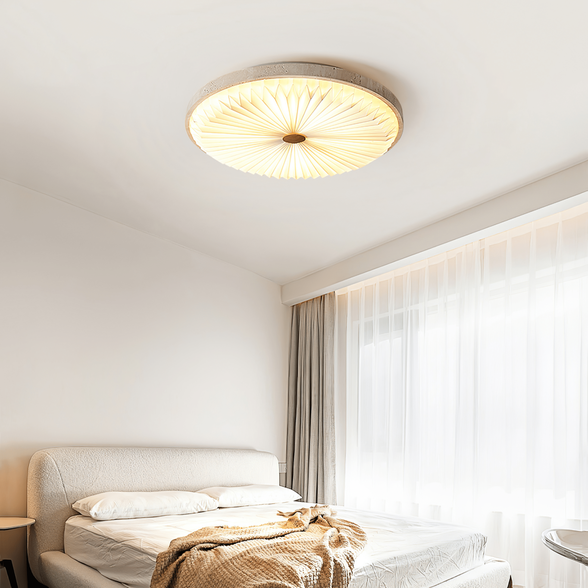 Ciloraris Lumière de Plafond Texturée en Travertin