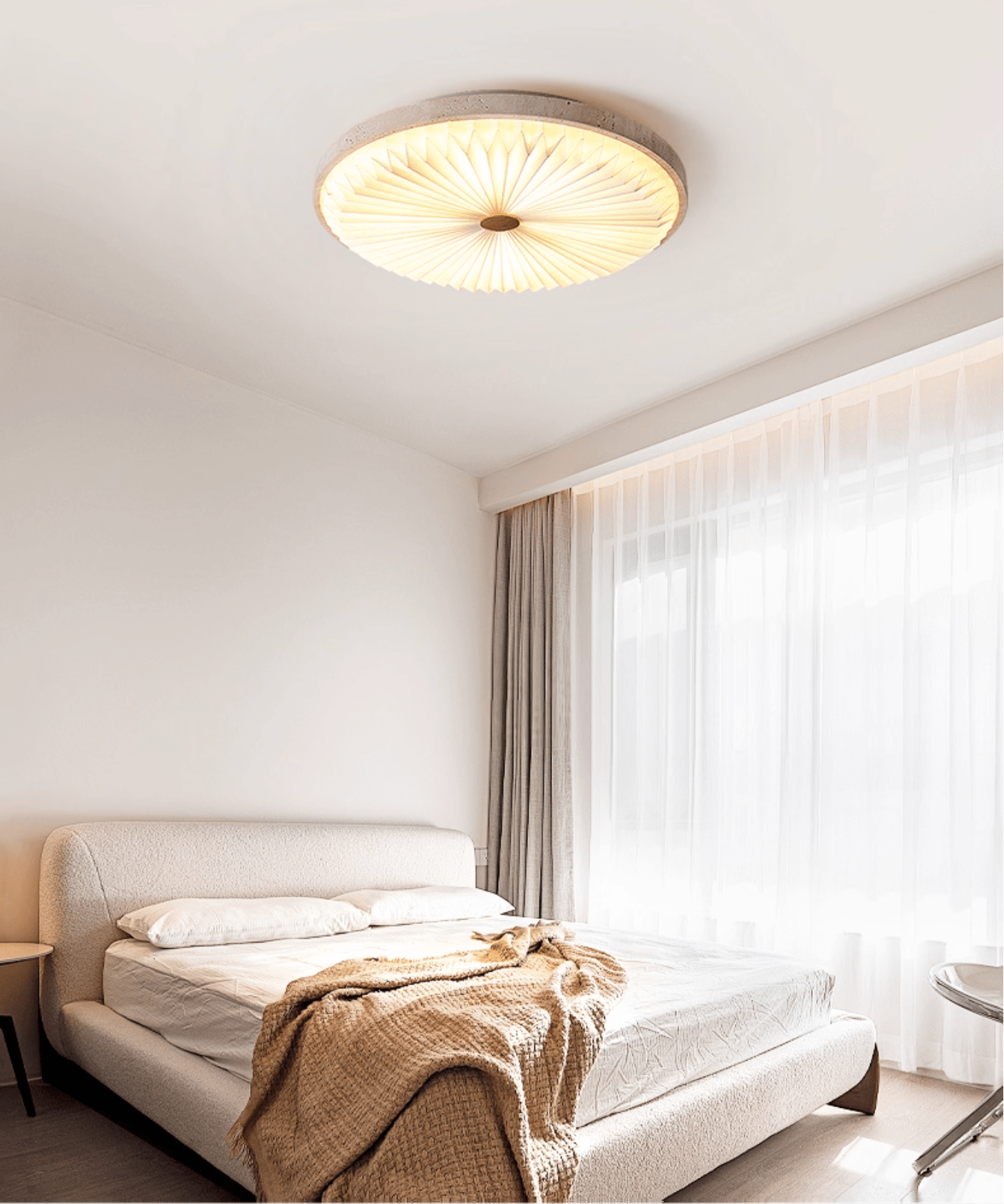 Ciloraris Lumière de Plafond Texturée en Travertin