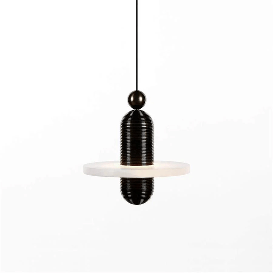 Orion Suspension Laiton Brossé Alabastre