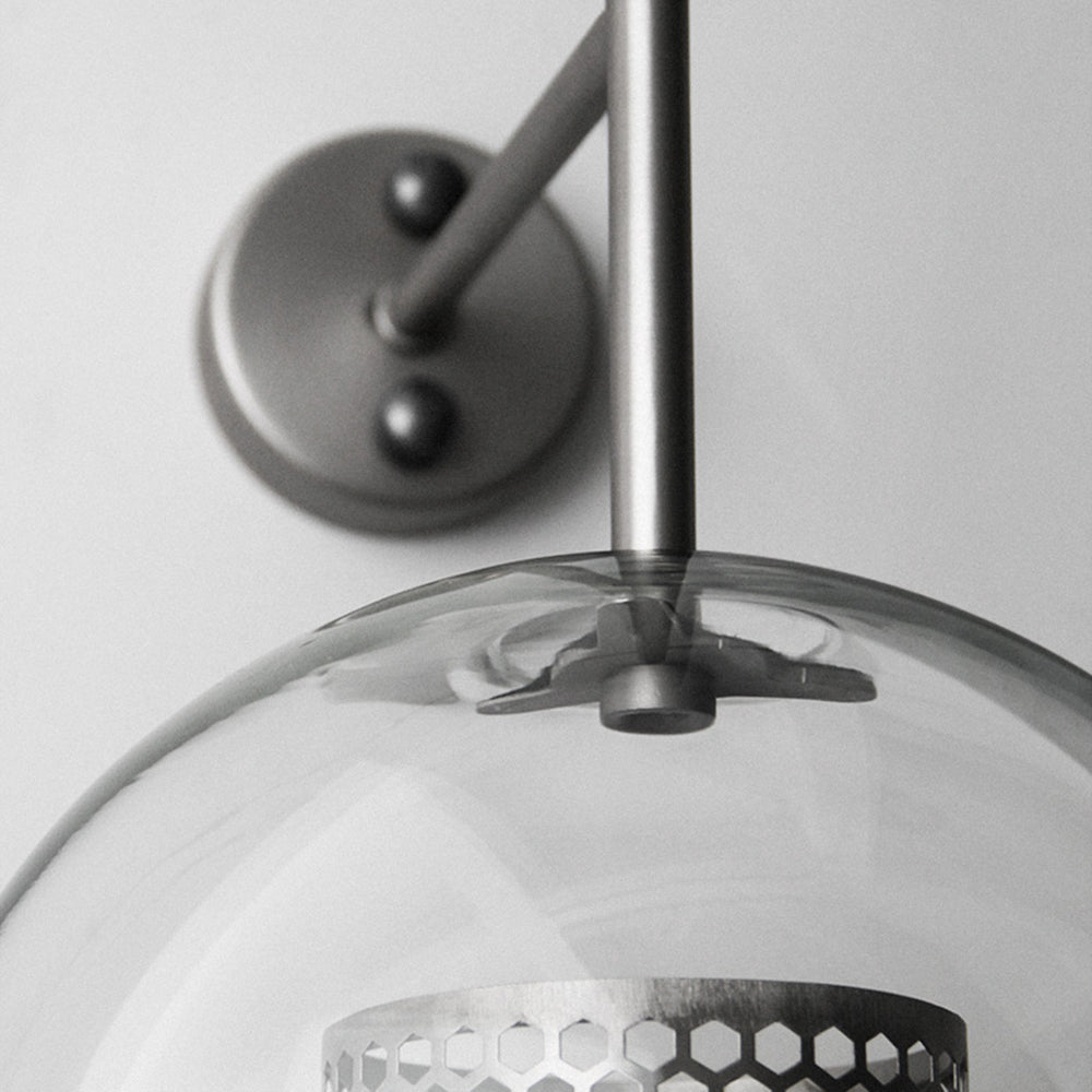 Kiri Applique Murale Globe Vintage  Cuivre/Argent. Salle de Bain