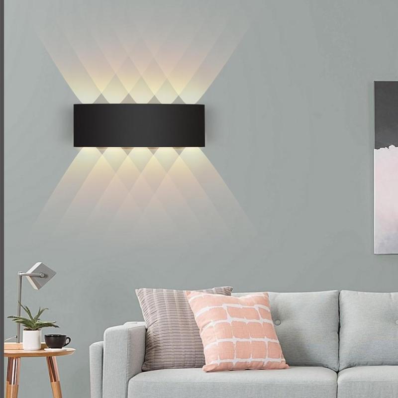 Tronix Applique Murale Rectangulaire Moderne  Noir/Blanc. Corridor