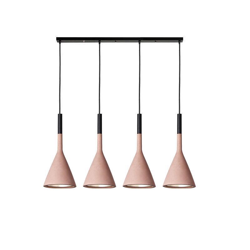 Solara Lampe suspendue conique en béton industrielle