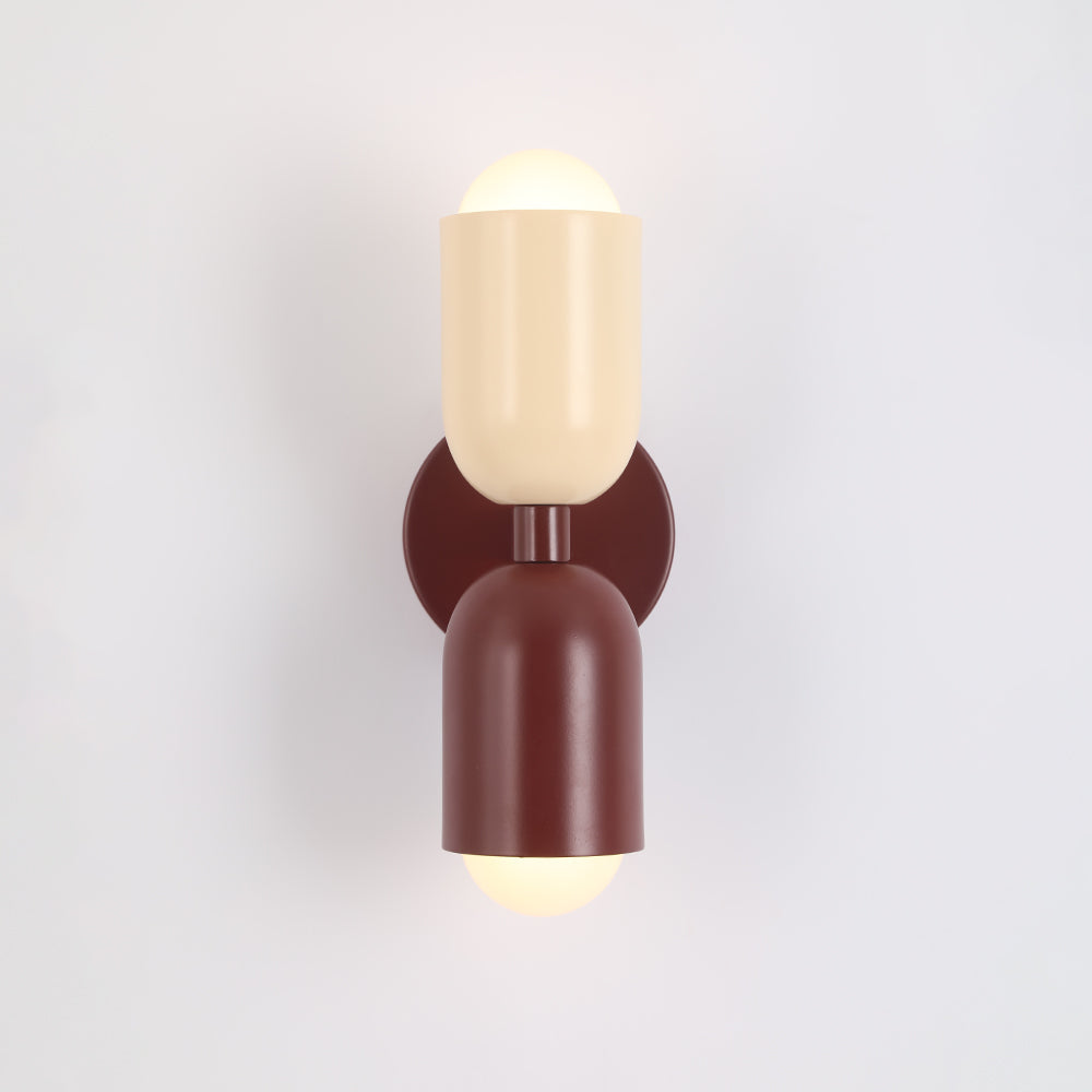 Kira Applique Murale Cylindre Scandinave Métal Coloré Salon