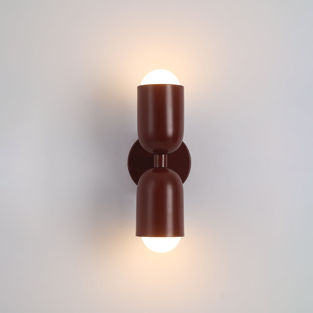 Kira Applique Murale Cylindre Scandinave Métal Coloré Salon