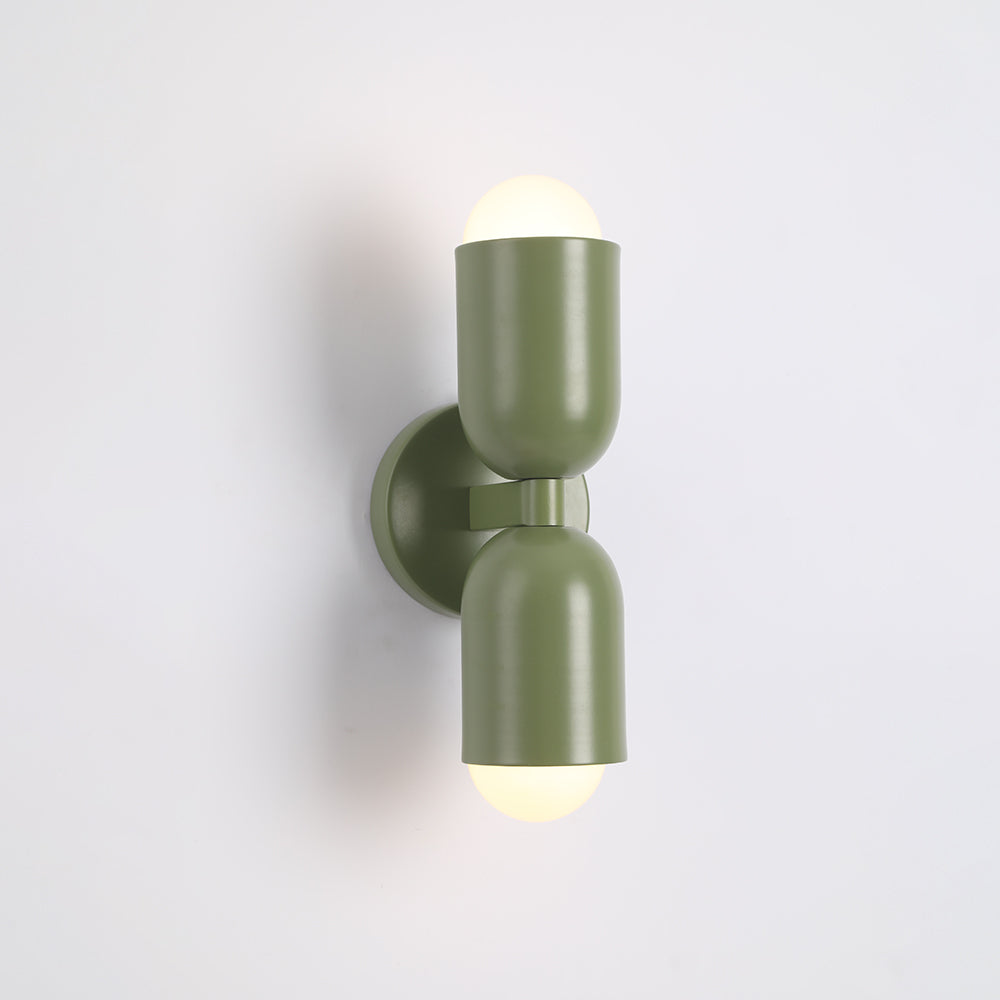 Kira Applique Murale Cylindre Scandinave Métal Coloré Salon