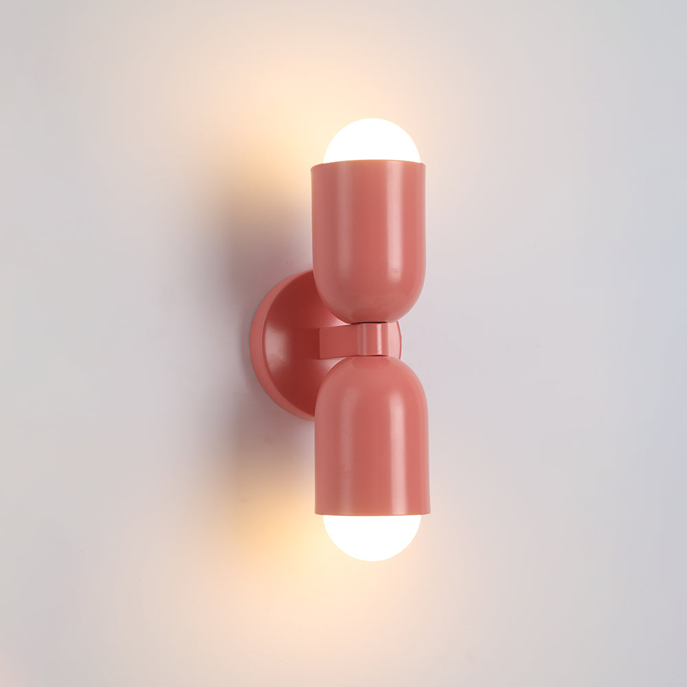 Kira Applique Murale Cylindre Scandinave Métal Coloré Salon
