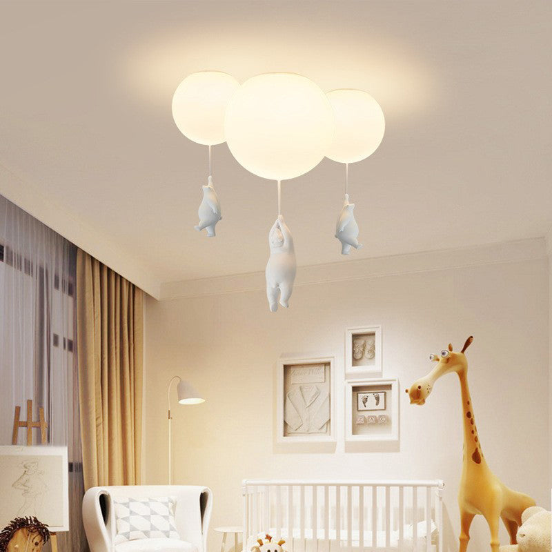 Bear Balloon Suspension/ Plafonnier Ballon Moderne Résine Chambre
