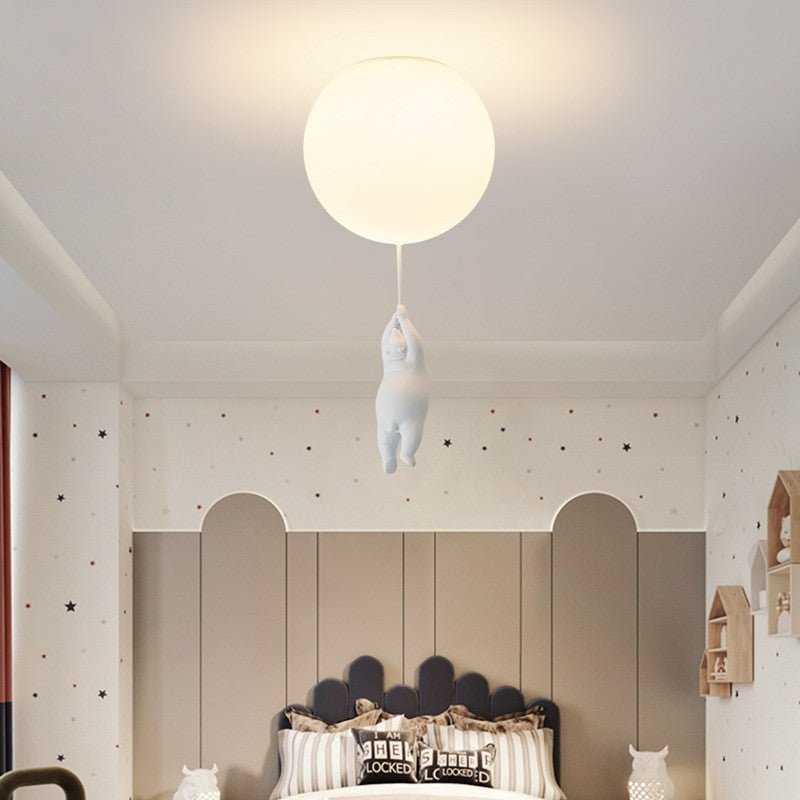 Bear Balloon Suspension/ Plafonnier Ballon Moderne Résine Chambre