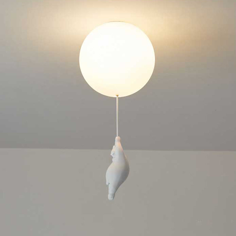 Bear Balloon Suspension/ Plafonnier Ballon Moderne Résine Chambre