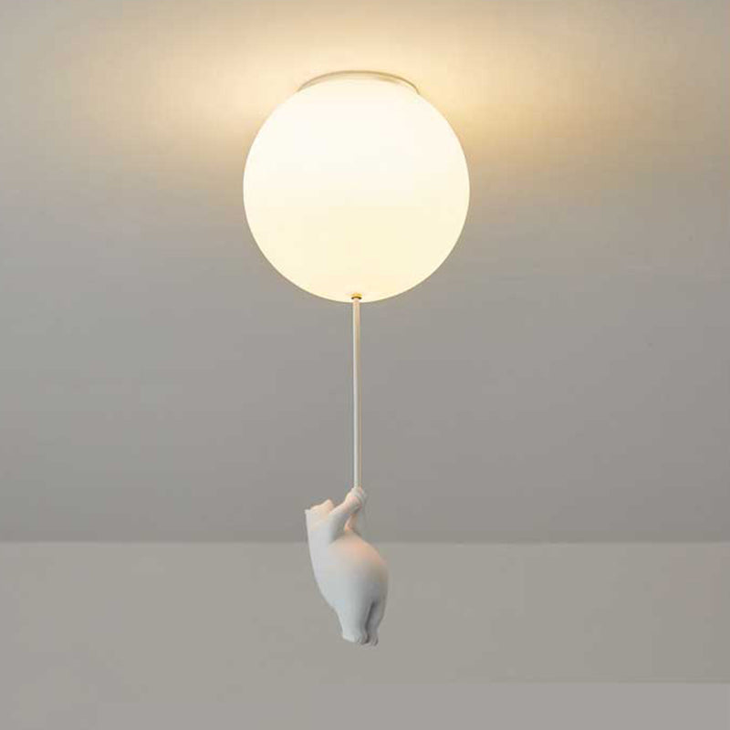 Bear Balloon Suspension/ Plafonnier Ballon Moderne Résine Chambre