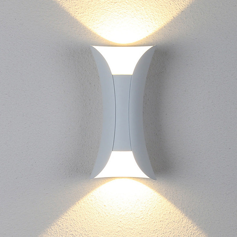 Noxel Applique Murale Simple Noir/Blanc/Or. Cour