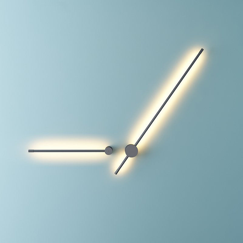 Eonix Applique Murale Intérieure Minimaliste Linéaire LED. Métal. Noir.