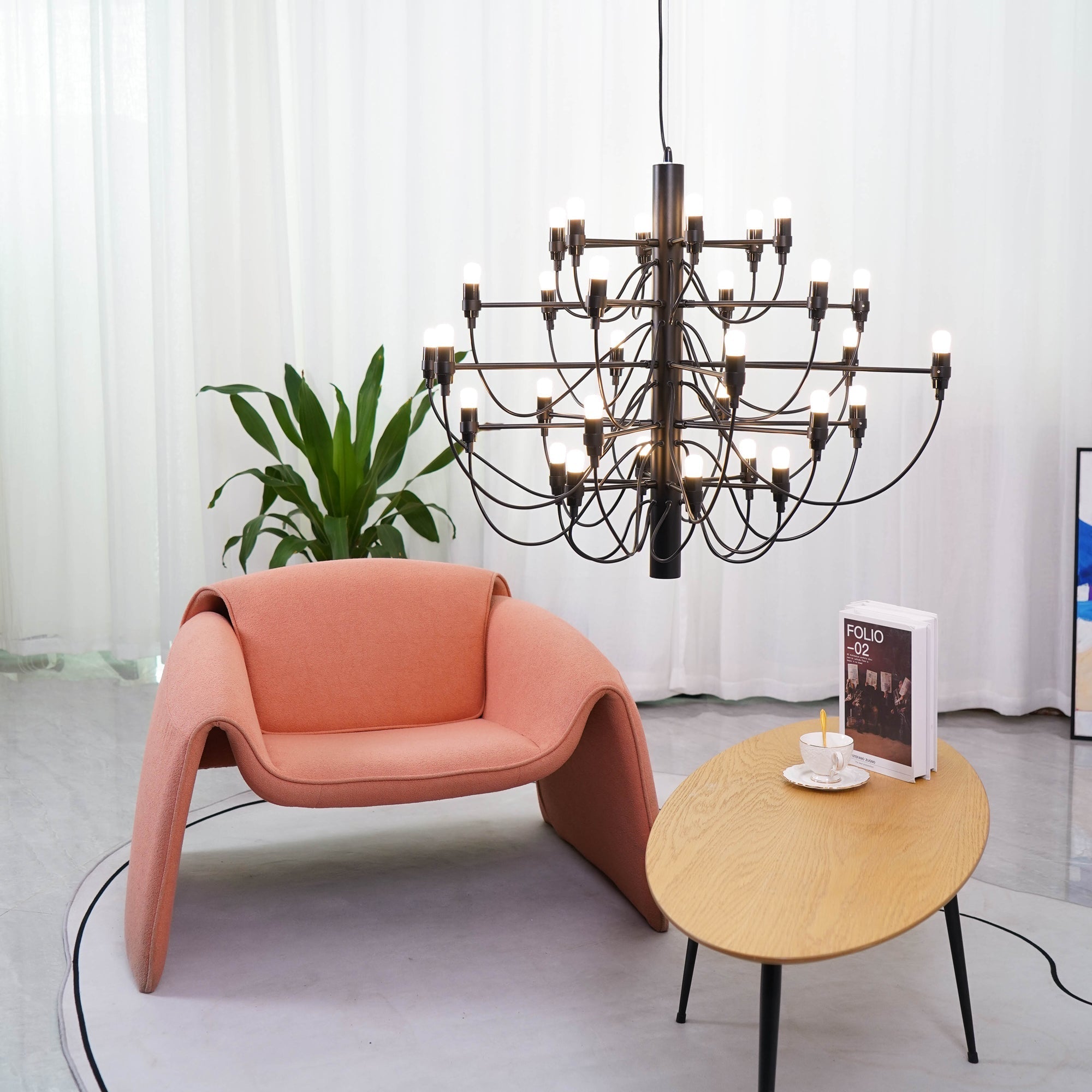 Lustra Suspension Lampe Fruit Quatre Couleurs au Choix