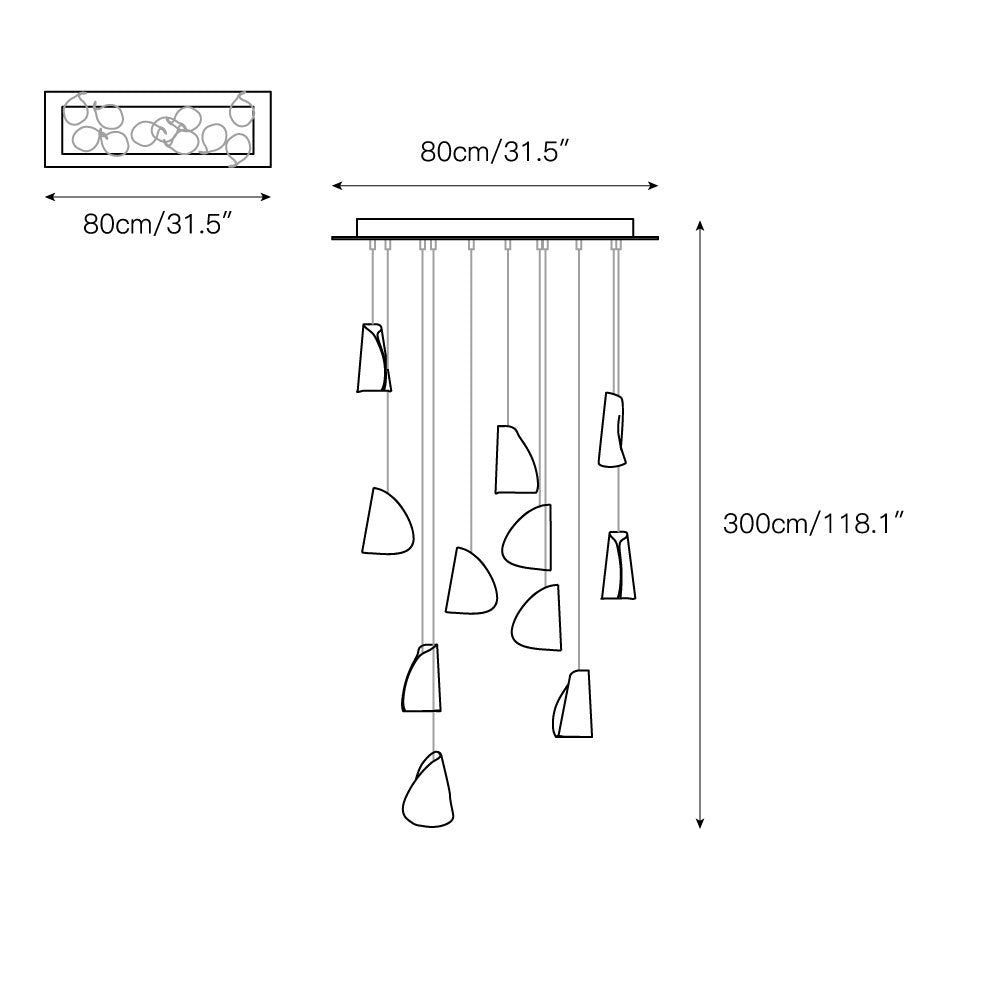 Ulfuvye Suspension Céramique Porcelaine