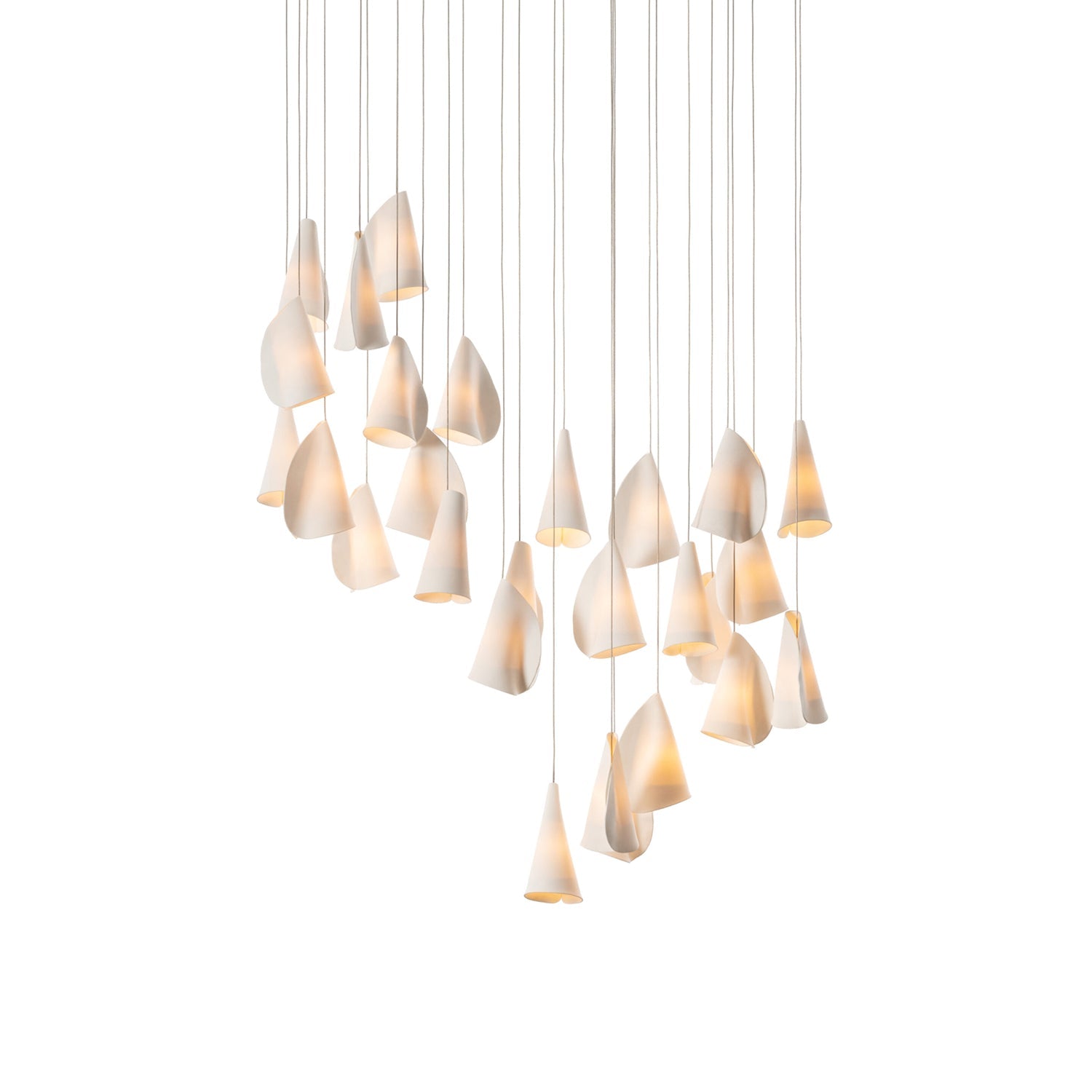 Olshaion Lampe Suspendue Géométrique en Céramique