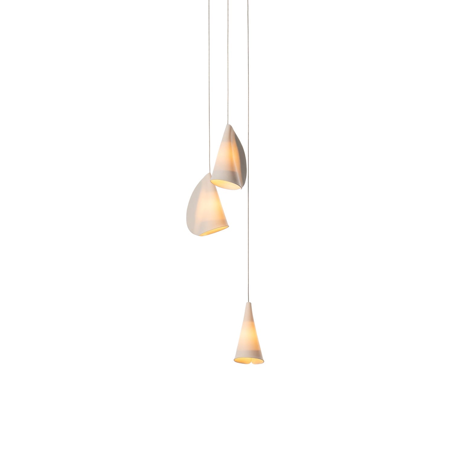 Olshaion Lampe Suspendue Géométrique en Céramique