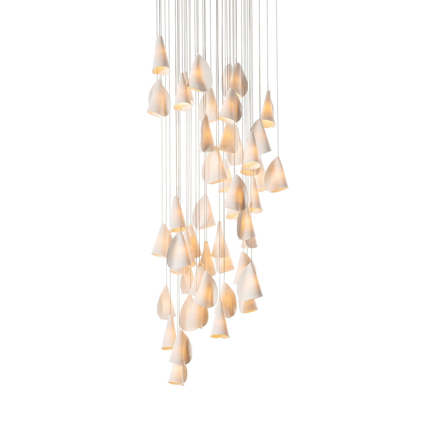 Olshaion Lampe Suspendue Géométrique en Céramique