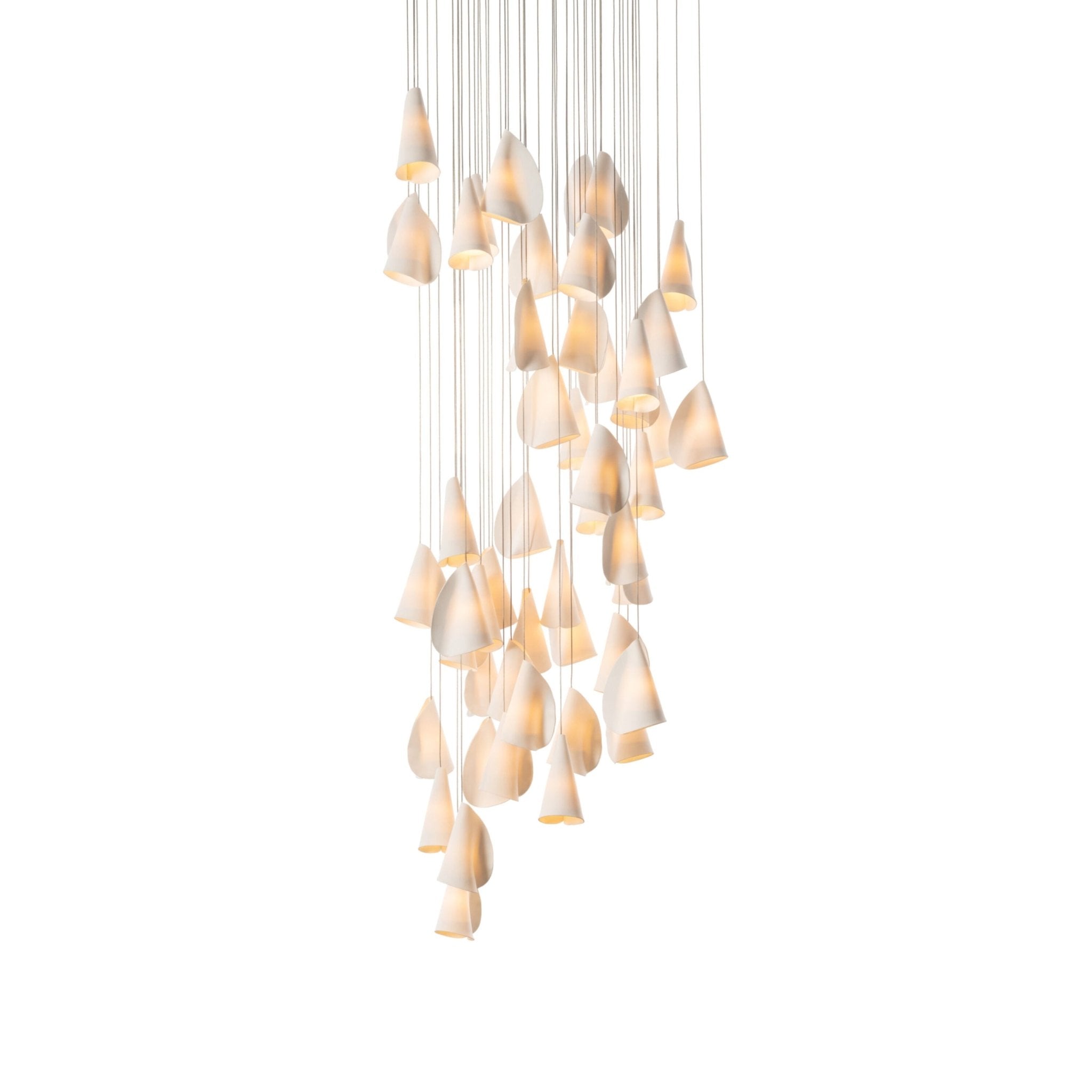 Olshaion Lampe Suspendue Géométrique en Céramique