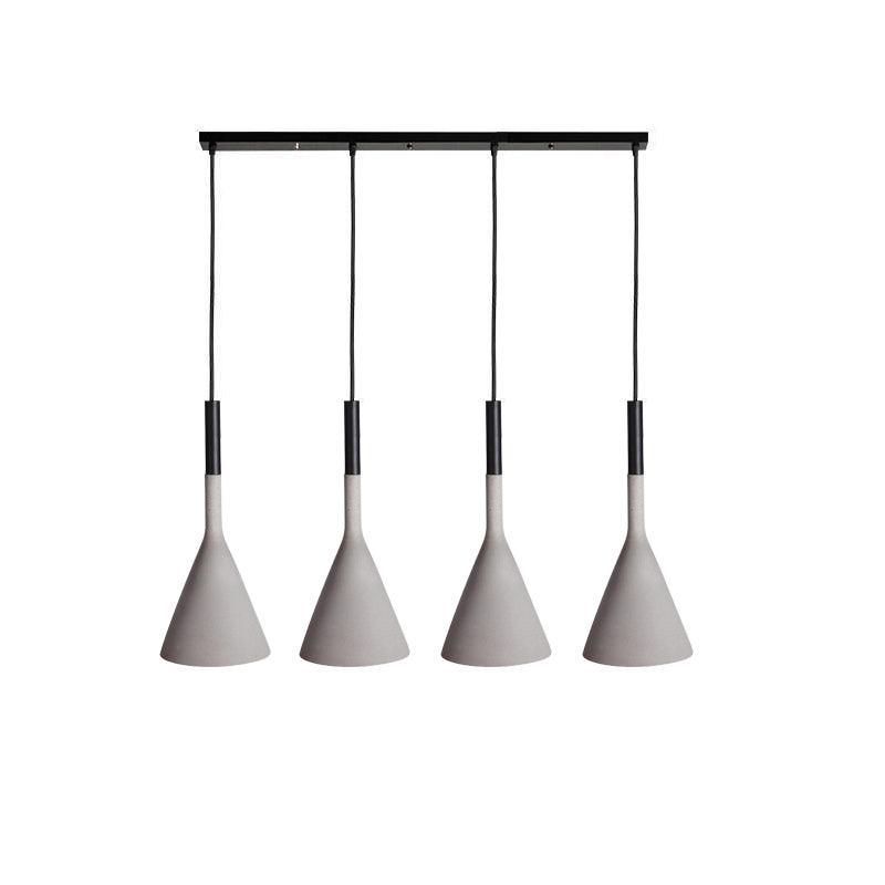 Solara Lampe suspendue conique en béton industrielle