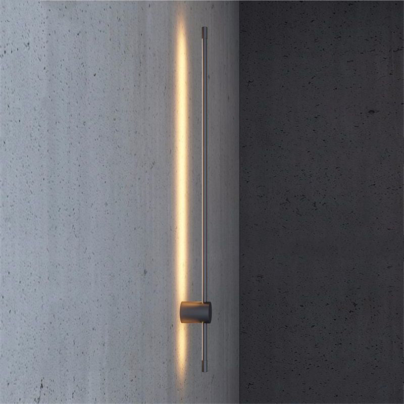 Eonix Applique Murale Intérieure Minimaliste Linéaire LED. Métal. Noir.