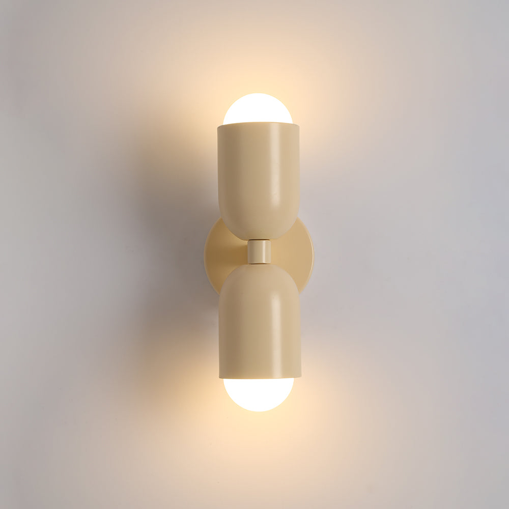 Kira Applique Murale Cylindre Scandinave Métal Coloré Salon