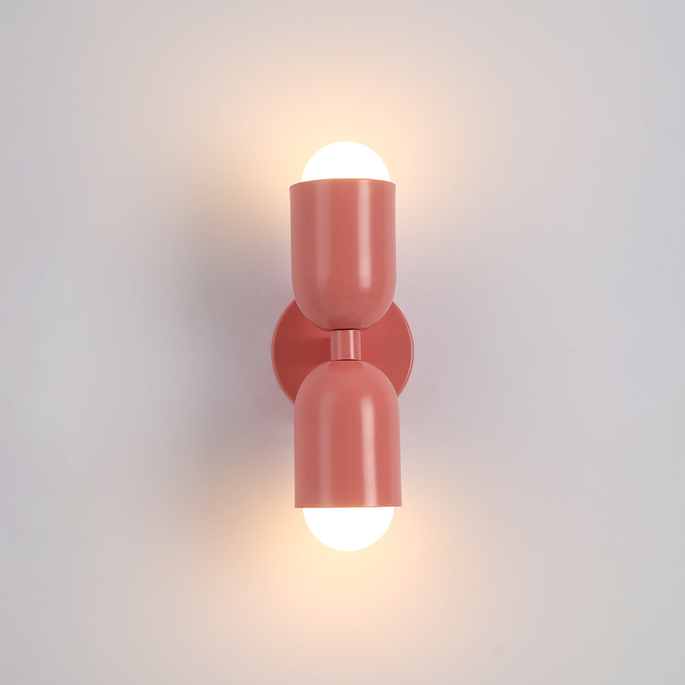 Kira Applique Murale Cylindre Scandinave Métal Coloré Salon