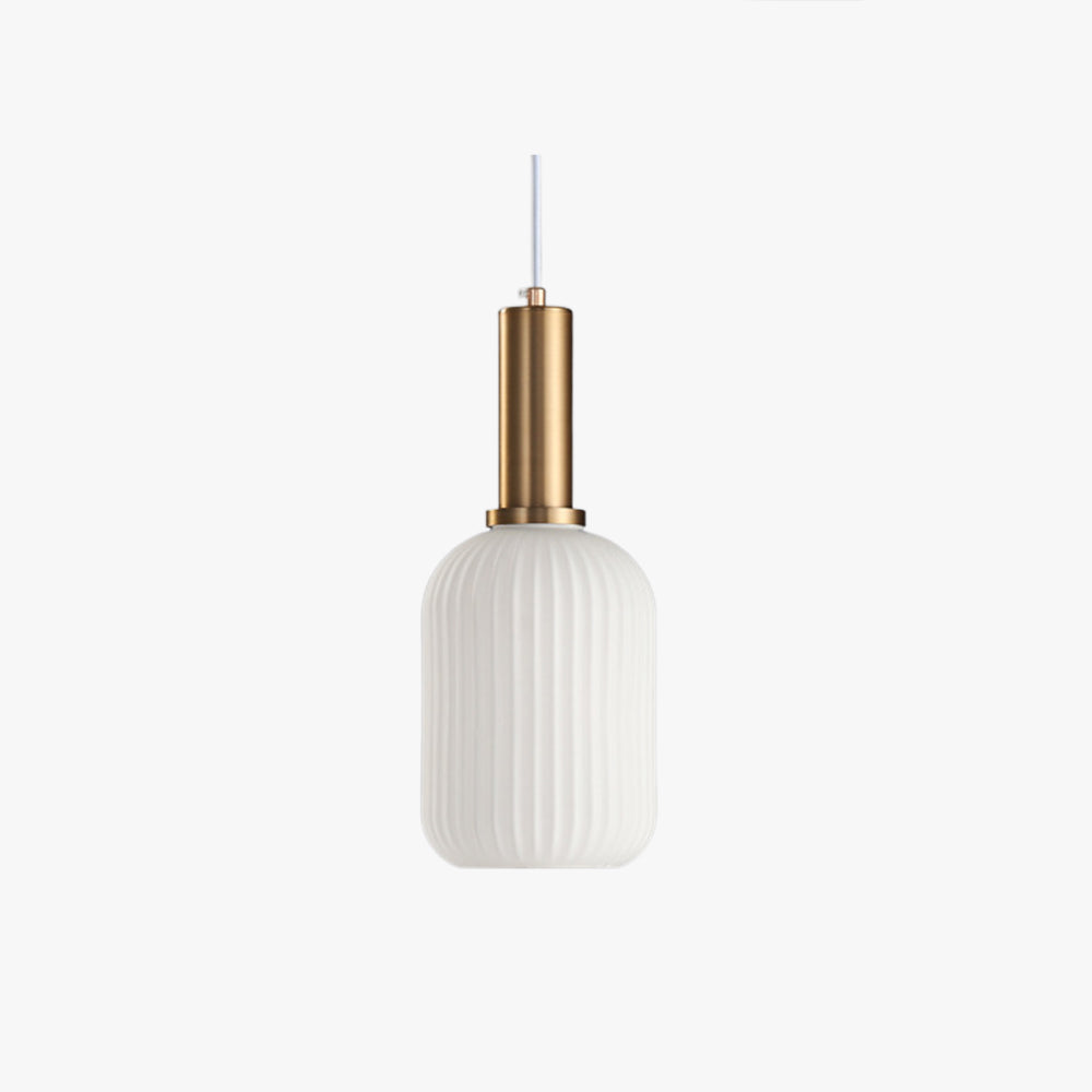 Orvia Luminaires Suspensions Cylindre Moderne Blanc