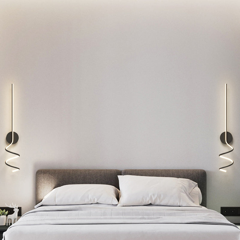Arisha Applique Murale LED Spirale Moderne Pour Chambre, Couloir, Salon
