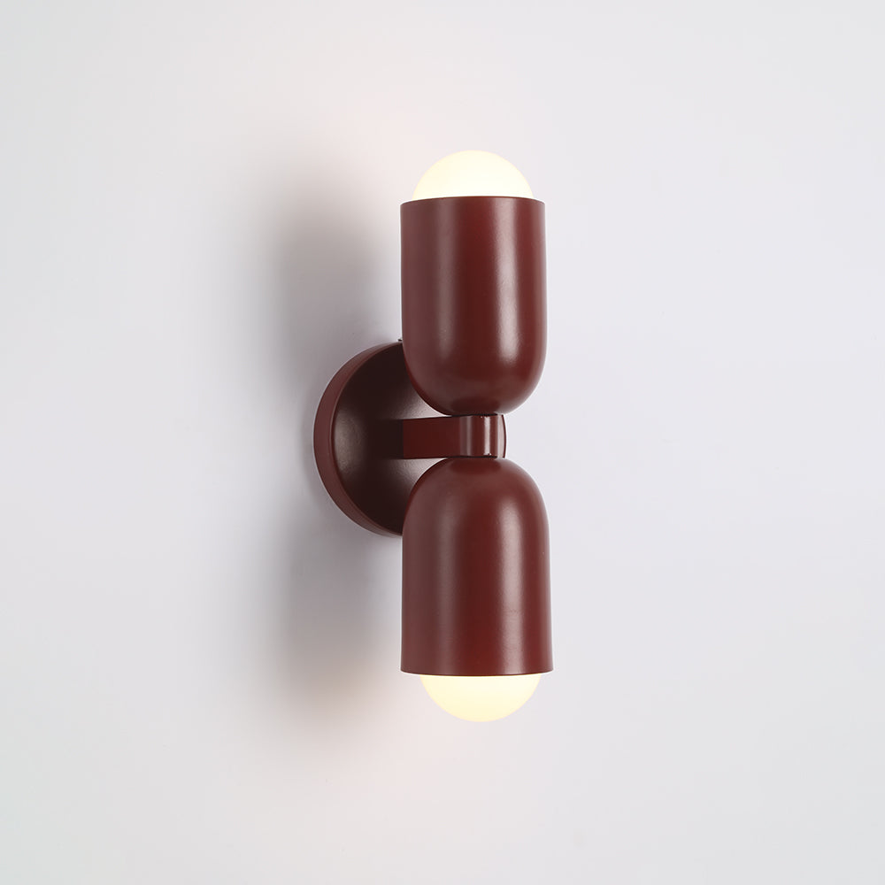 Kira Applique Murale Cylindre Scandinave Métal Coloré Salon
