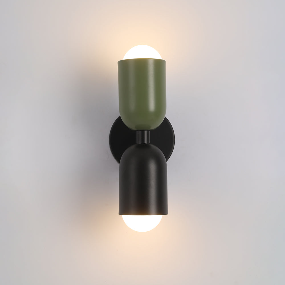 Kira Applique Murale Cylindre Scandinave Métal Coloré Salon