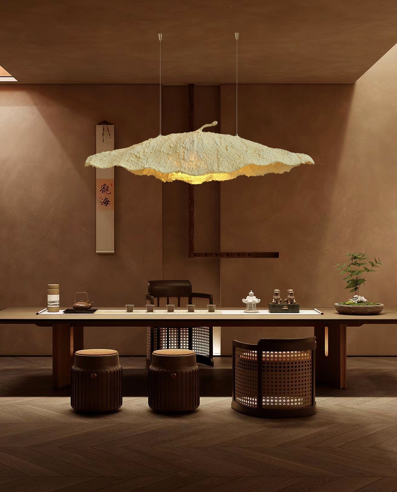 Altalis Artisanal Pulpe Papier Suspension Lumière