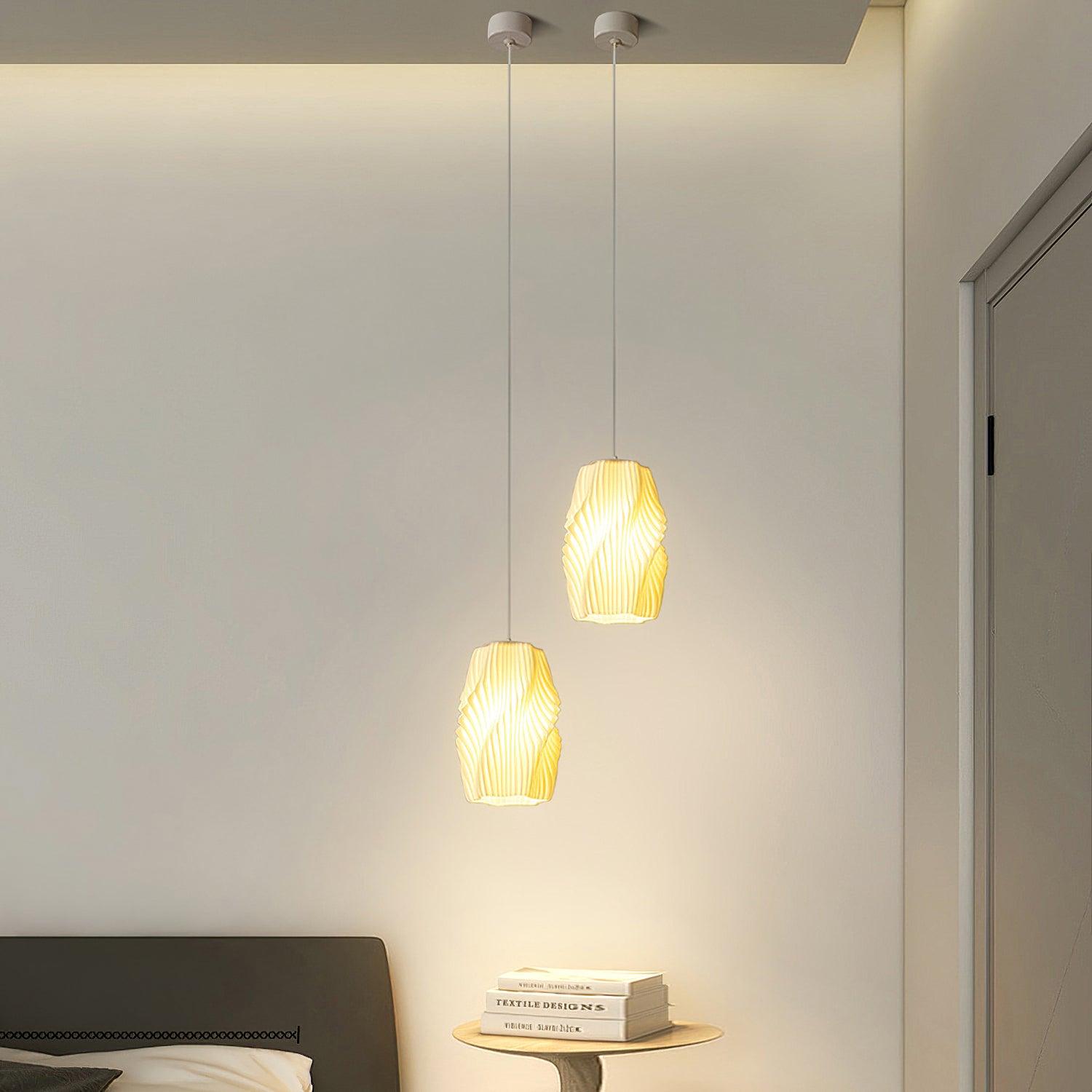 Twirl Lampe Suspendue Art Imprimé Élégante