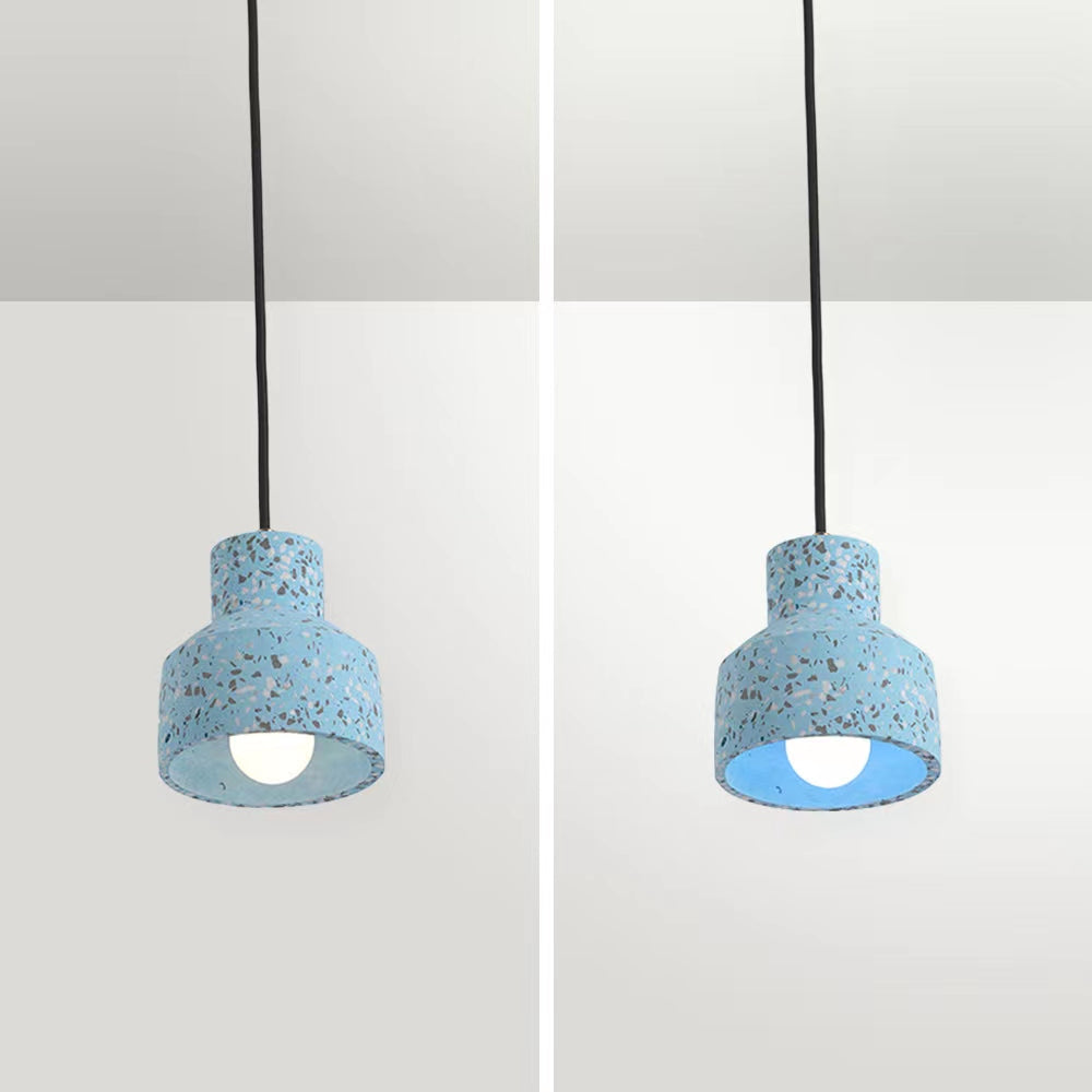 Halen Suspension Rond Décor Nordique. Métal/Ciment. 4 Couleur. Salon