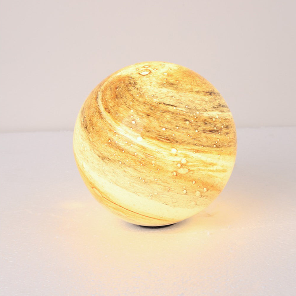 Myrah Lampadaire Boule Moderne Bleu/Curry de Lait Jardin