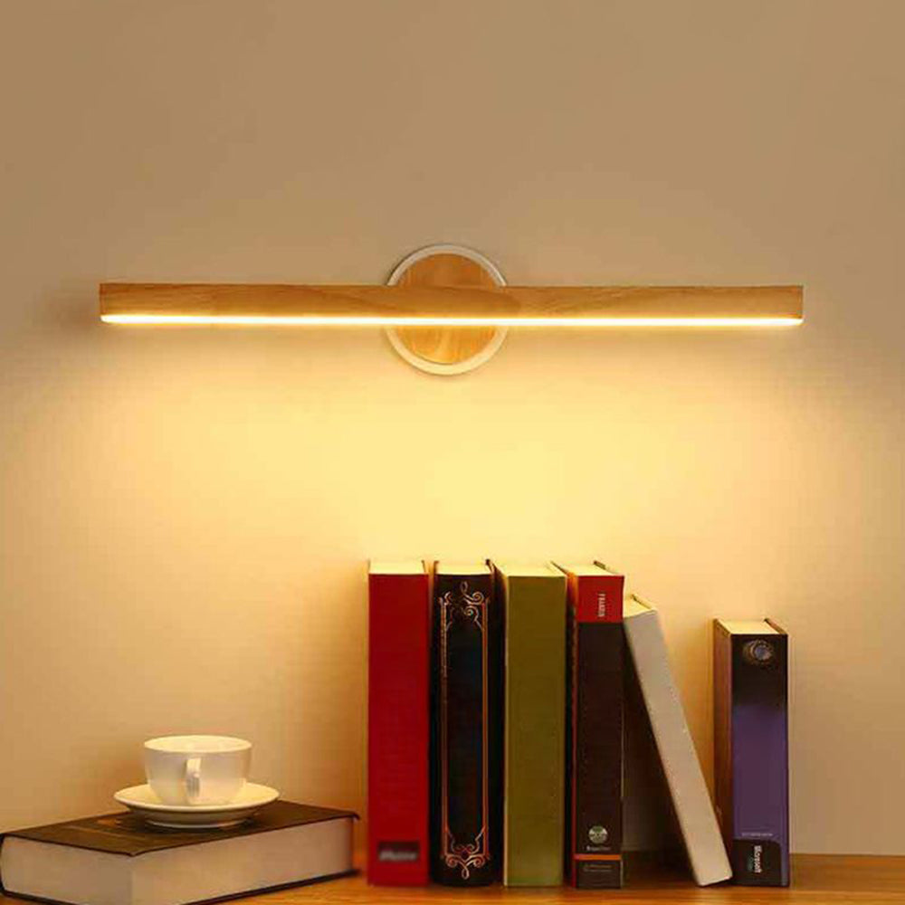 Muto Simple Applique Murale Rectangulaire Moderne LED Bois/Métal Bois Chambre/Salon