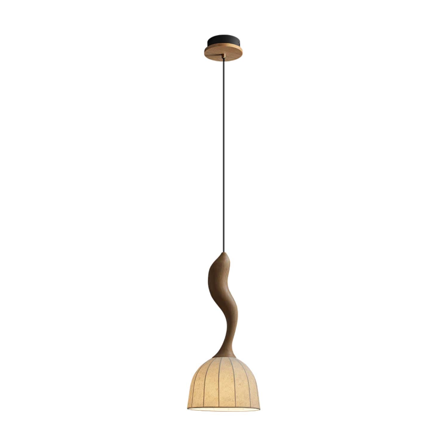 Colire Créativité Tordu Bois Suspension Lumière
