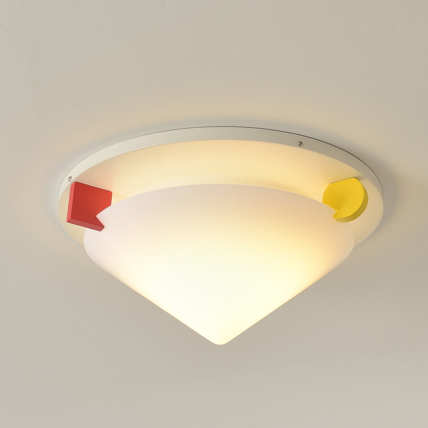 Stoja Plafonnier Géométrique Couleur Blocs Style Moderne